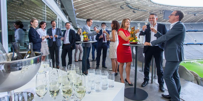 Allianz Arena München - Terrasse vor dem Business Club