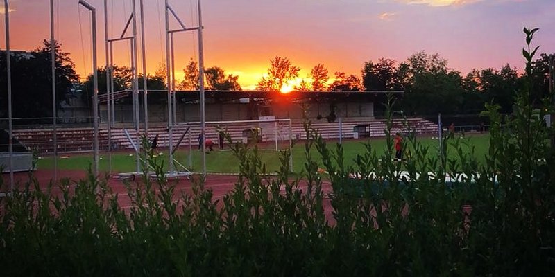 Club restaurant overlooking sports complex