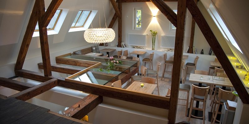 Restaurant in a renovated, historic. Remise Restaurant in a renovated, historic. Remise