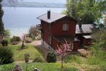 Landhaus mit Festzelt am Starnberger See - Gartenanlage mit Haus