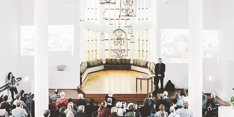 Former monastery in brick look