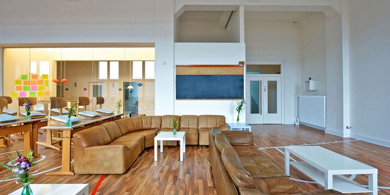 Eventraum im Stil Vintage-Klassenzimmer