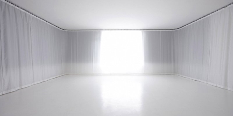 Weißes Mietstudio und Showroom
