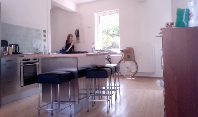 Amply. Loft with hardwood flooring