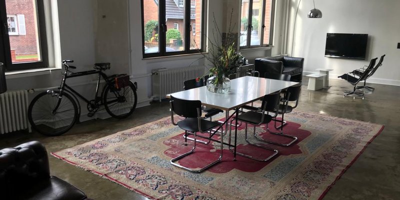 Bright industrial loft