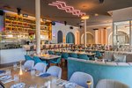 Kymata Modern - The bar and dining area at Kymata Modern – a stylish setting for dinner and drinks afterwards.