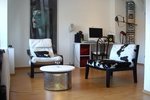 Kreative Münchner Wohnung - helles Wohnzimmer