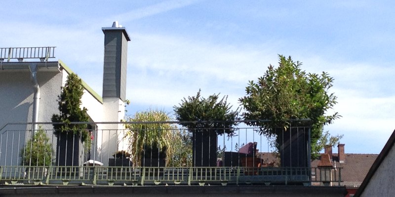 Loft Thalkirchen, fireplace, kitchen island