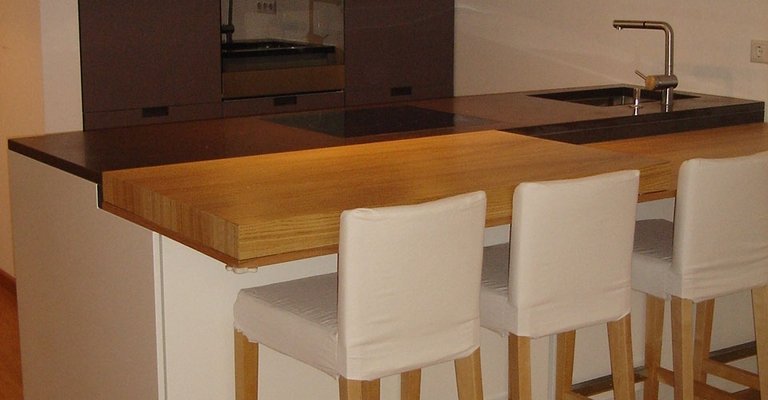 Architektengartenwohnung am Engl. Garten - kommunikative kochinsel