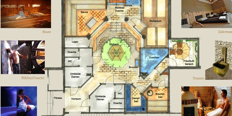 Hotel-restaurant with offices and meeting rooms