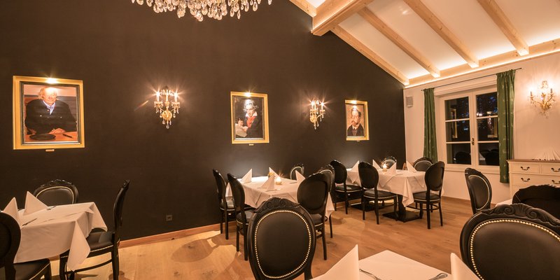 Restaurant hall with panoramic terrace Restaurant hall with panoramic terrace