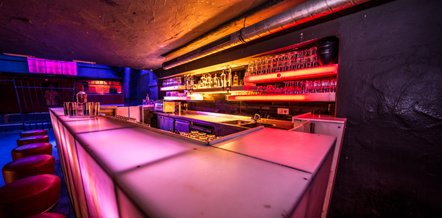 Cellar Club in the spaceship look, downtown