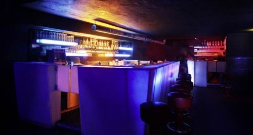 Cellar Club in the spaceship look, downtown