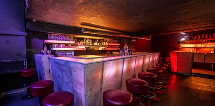 Cellar Club in the spaceship look, downtown