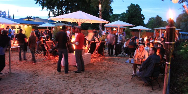 Beach Club directly at the river