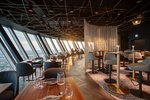 Revolving restaurant-bar with view over Düsseldorf