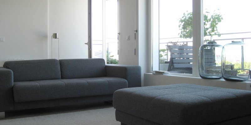 Nordische Terrassenwohnung mit Weitblick - Wohnraum