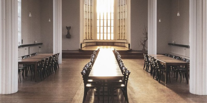 Former monastery in brick look